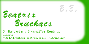beatrix bruchacs business card